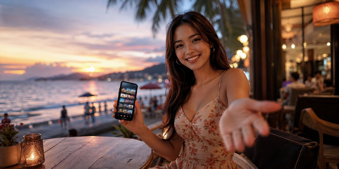 Pemain Penang menggunakan aplikasi kasino harta33 untuk bermain roulette dalam talian